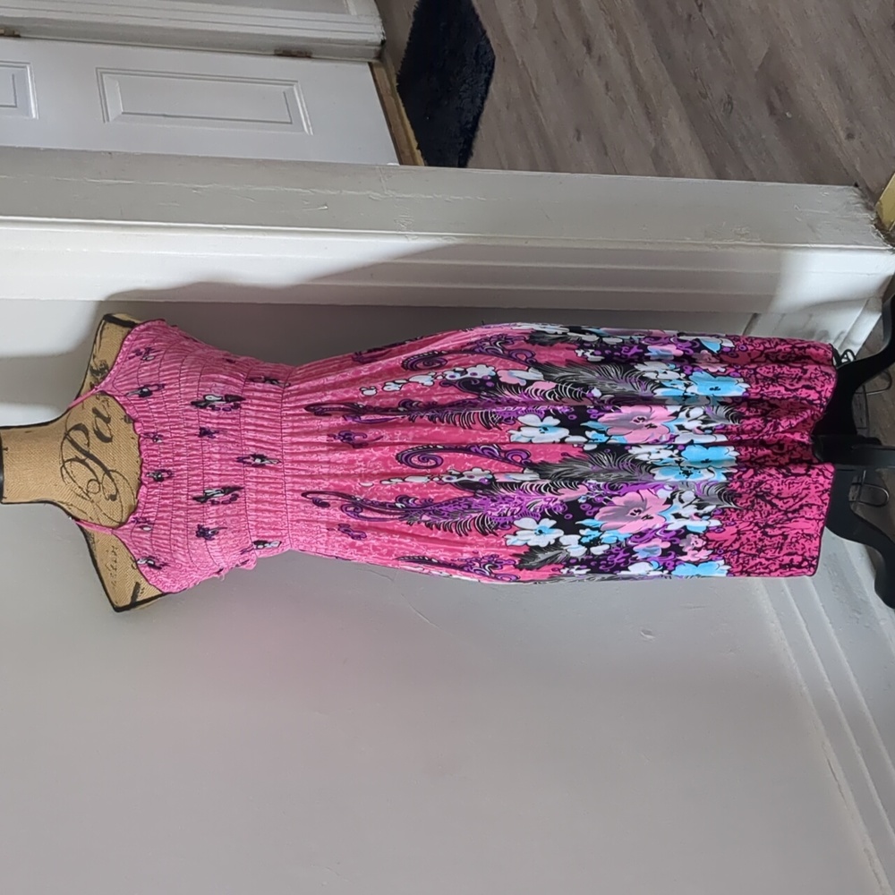 Multicolored size medium midi dress